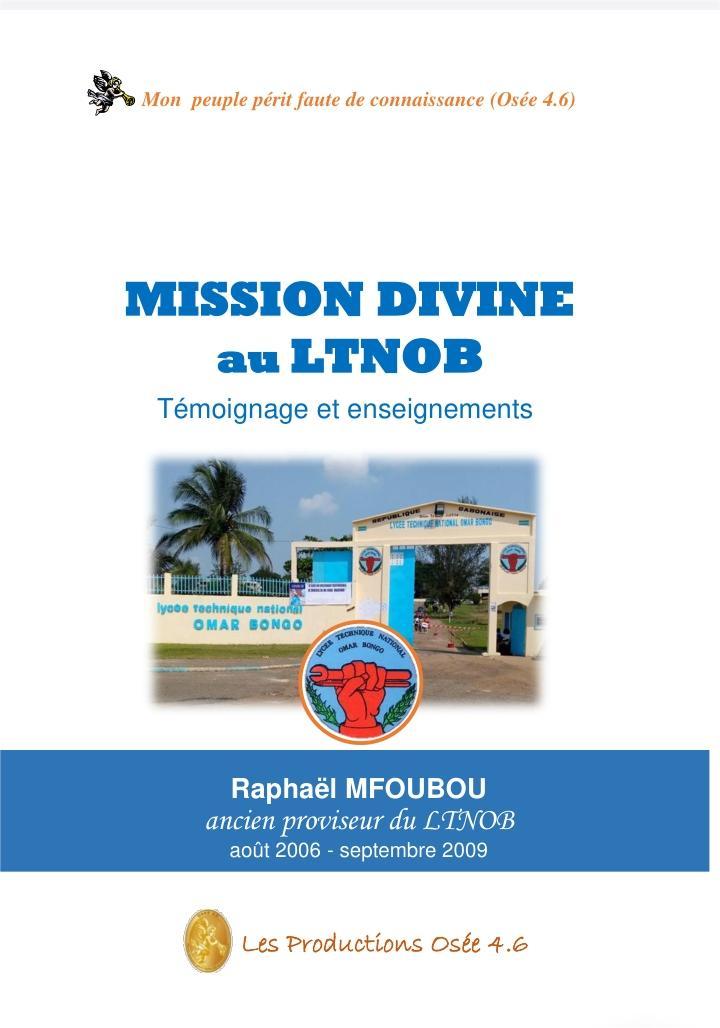 Mission divine au LTNOB (livre)